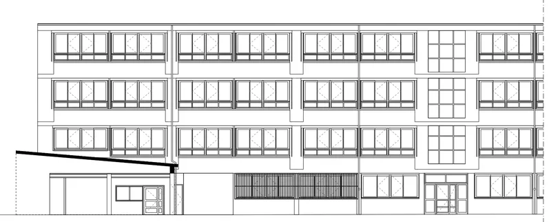 Plan facade 2 ecole elementaire Cachin