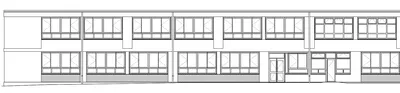 Plan facade 2 ecole maternelle Cachin
