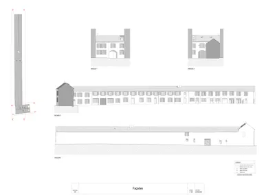 Plans facades du couvent