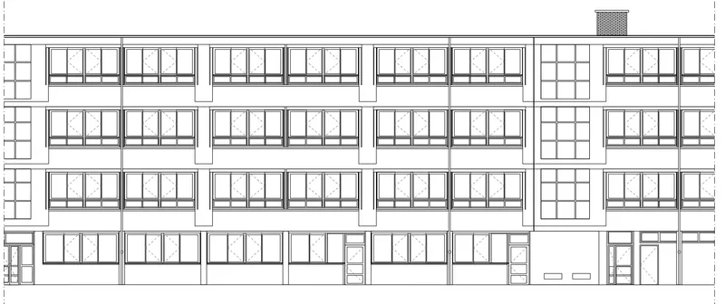 Plan facade 3 ecole elementaire Cachin