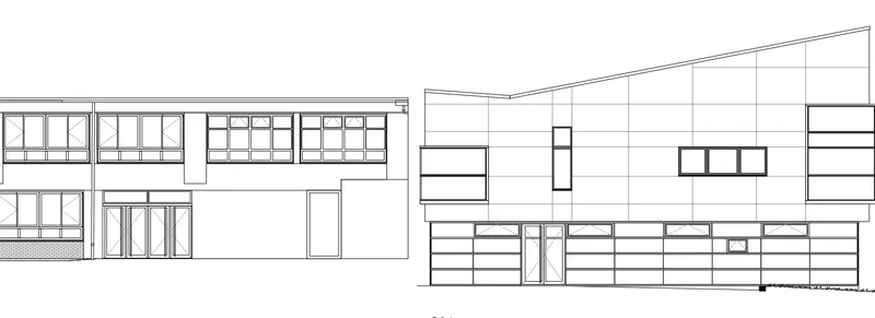 Plan facade 3 ecole maternelle Cachin