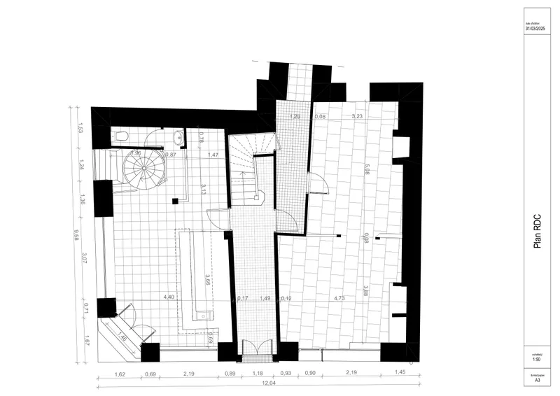 Plan niveaux Maison La Raillere