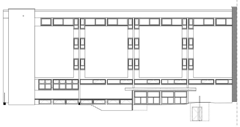 Plan facade 4 ecole elementaire Cachin