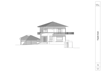 Facade ouest Villa Lahary