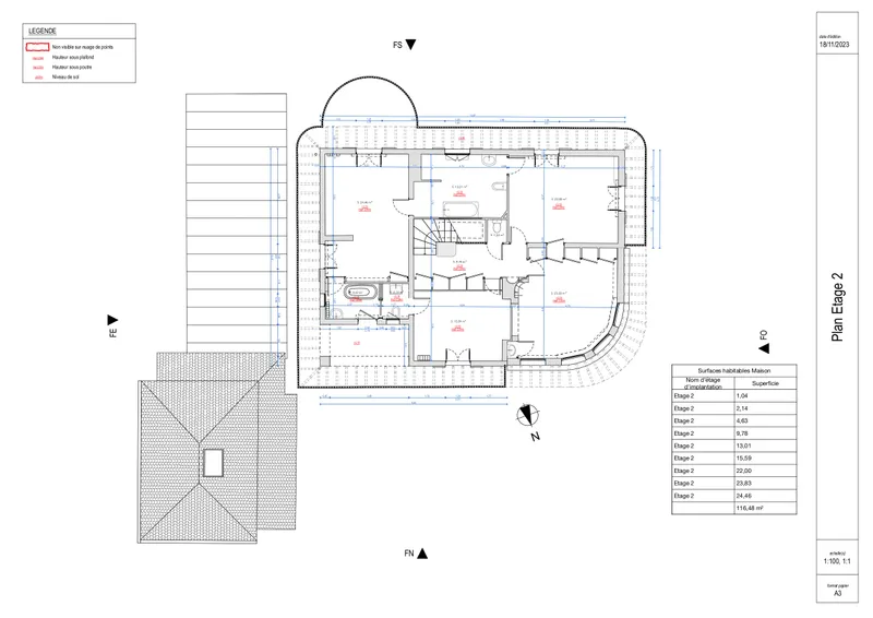 Plan etage Villa Lahary