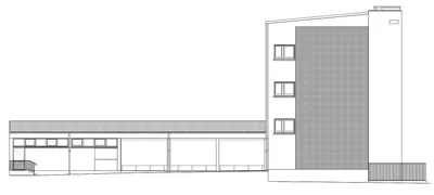 Plan facade 6 ecole elementaire Cachin