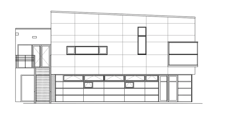 Plan facade 6 ecole maternelle Cachin