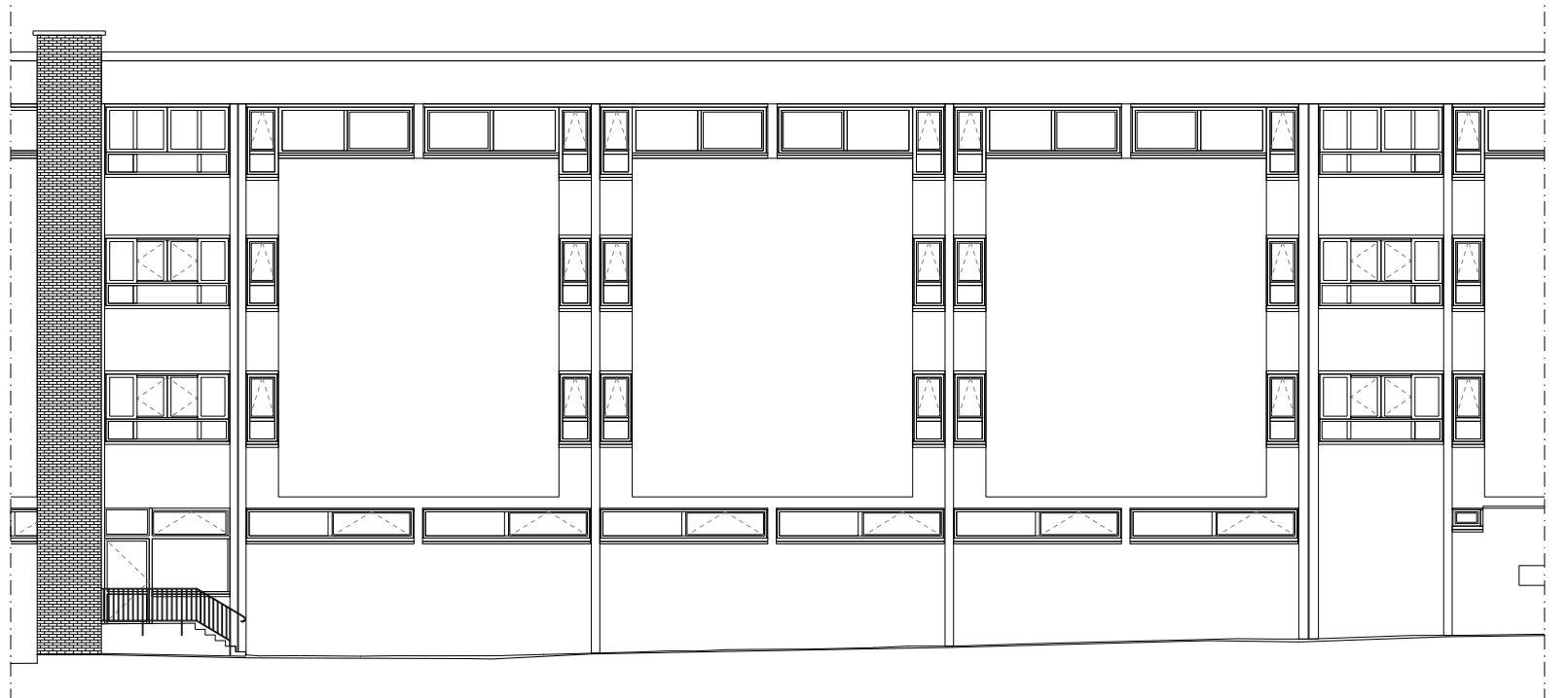 Plan facade 5 ecole élémentaire Cachin