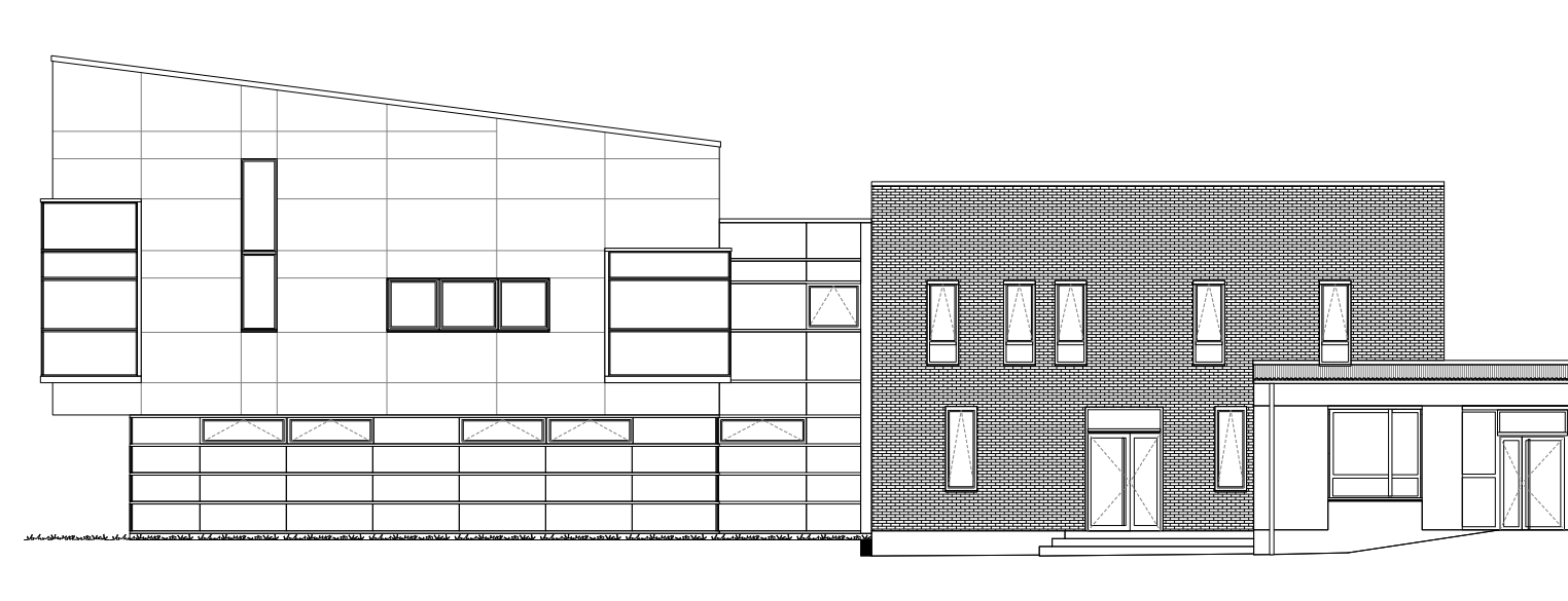 Plan facade 4 ecole maternelle Cachin