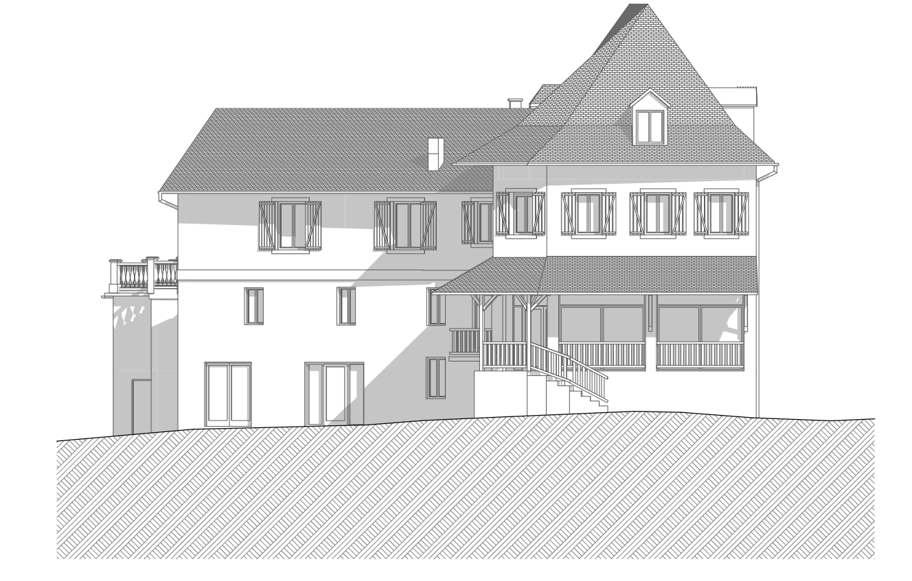 Modélisation 3D Hôtel du Fronton